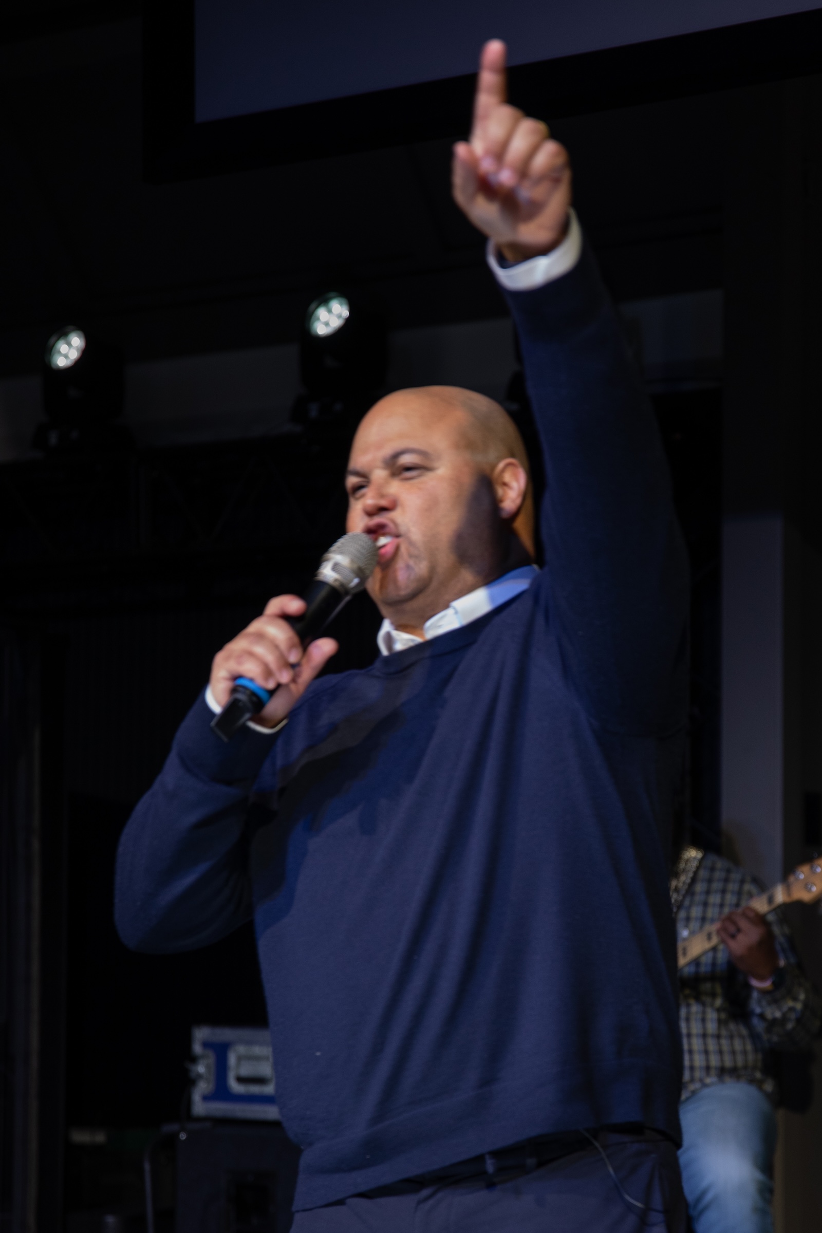 Pastor preaching at Lineage Church